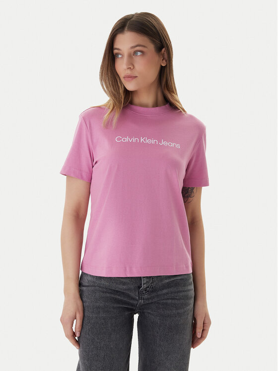 Calvin Klein Jeans Tricou LV047C912G Roz Regular Fit