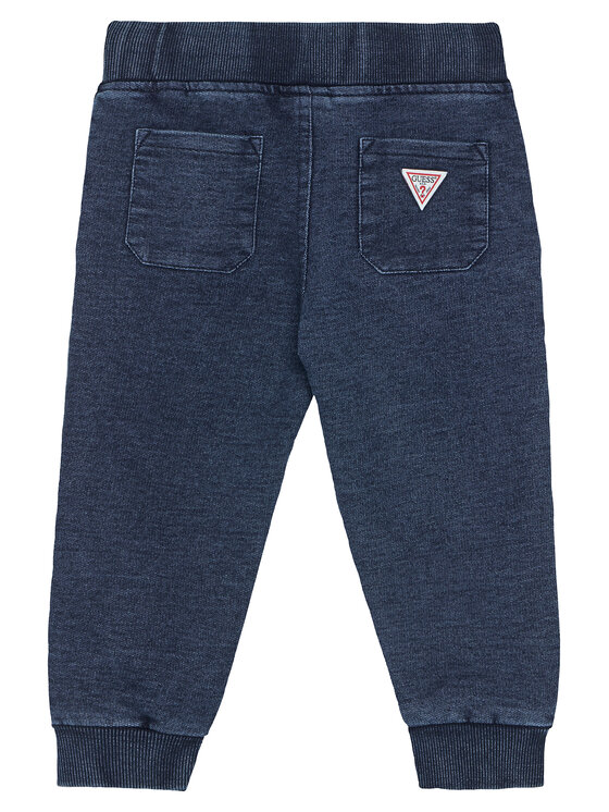 Guess Guess Teplákové nohavice N5YQ14 KCYC0 Tmavomodrá Regular Fit