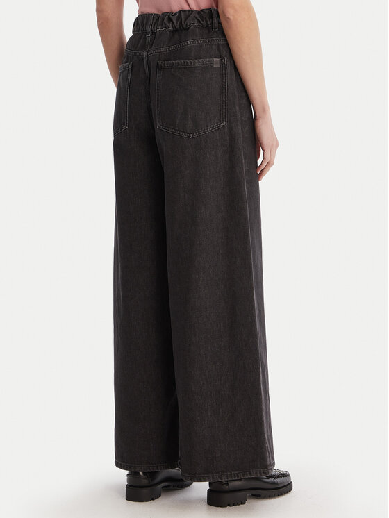 Weekend Max Mara Weekend Max Mara Džinsi Vortice 2615181011 Melns Wide Leg