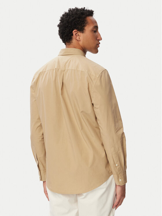 Tommy Hilfiger Tommy Hilfiger Srajca Gmd MW0MW43298 Bež Regular Fit
