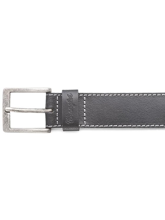 Wrangler Wrangler Pasek Męski Stitched Belt W0081US01 85 112125436 Czarny