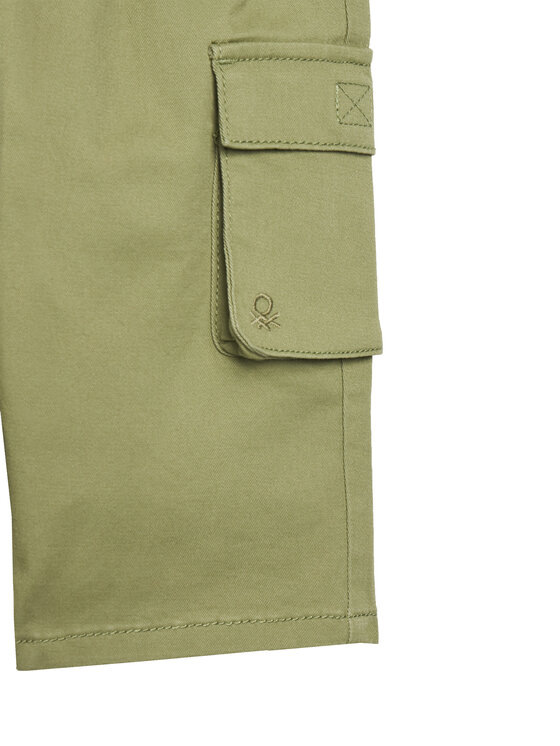 United Colors Of Benetton United Colors Of Benetton Hlače iz tkanine 4TCGGF02B Zelena Regular Fit