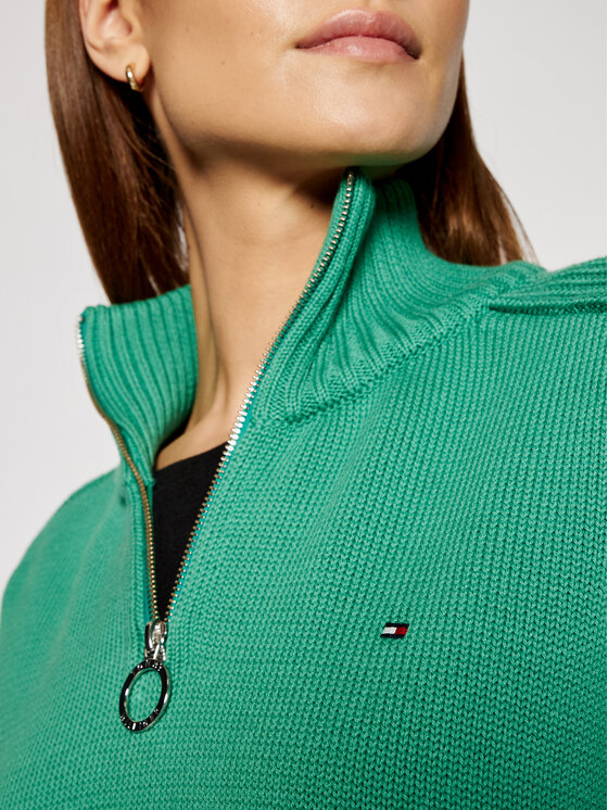 Pull tommy hilfiger online femme vert