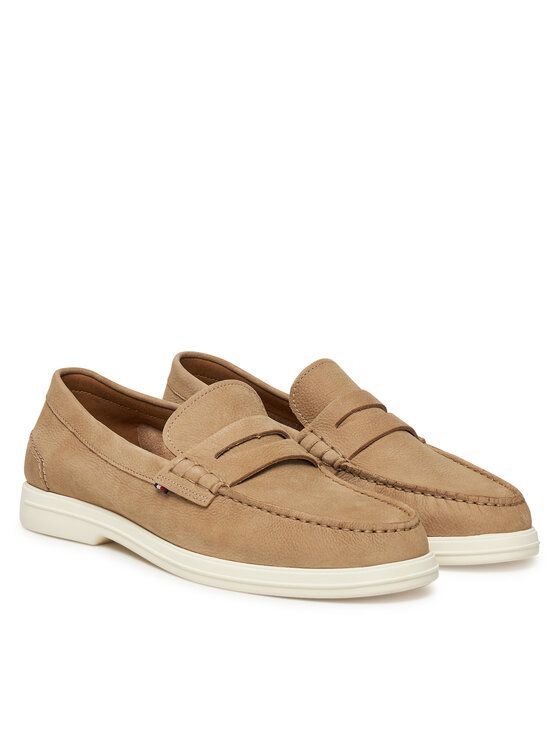 Tommy Hilfiger Tommy Hilfiger Μοκασίνια Nubuck P Loafer FM0FM05350 Μπεζ