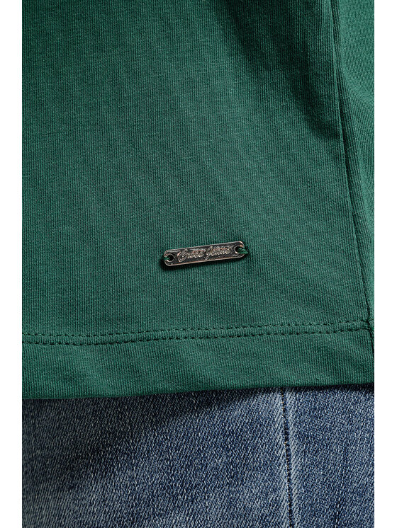 Cross Jeans Cross Jeans T-Shirt 56219-027 Zielony