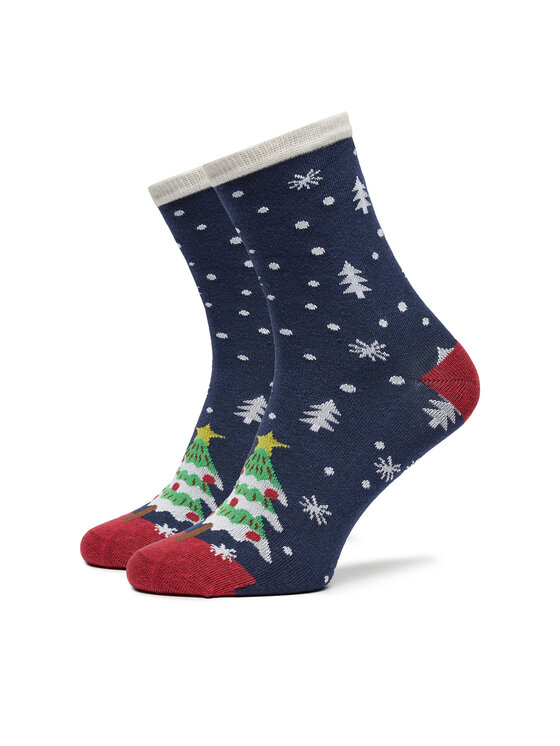 ONLY ONLY 5 pár hosszú szárú női zokni Christmas 15302304 Színes