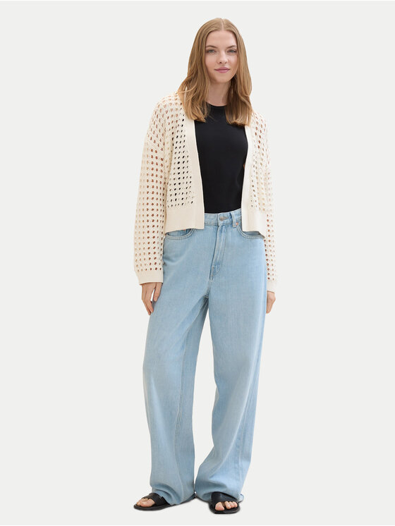 Tom Tailor Denim Tom Tailor Denim Kardigāns 1040756 Bēšs Relaxed Fit