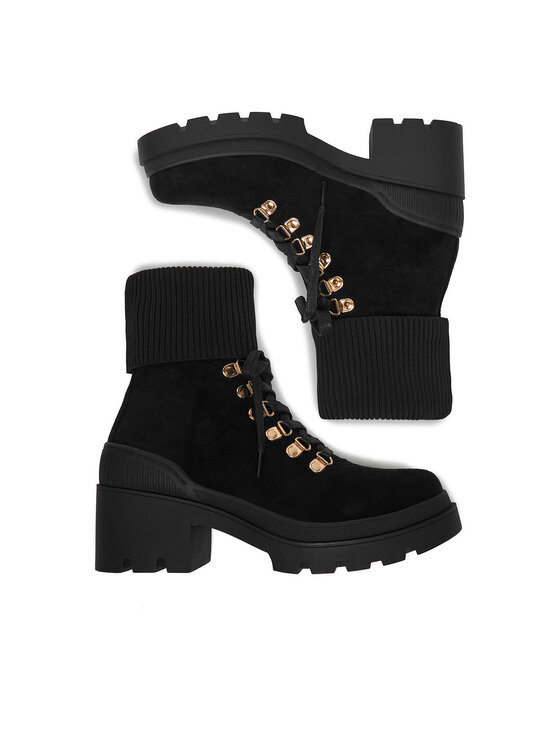 DeeZee DeeZee Schnürschuhe 13103-2-BLACK SU Schwarz