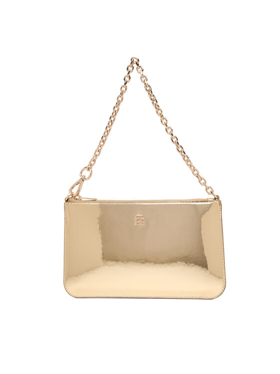 Tommy Hilfiger Tommy Hilfiger Geantă Th Icon Chain Shoulder Pouch Met AW0AW18219 Auriu