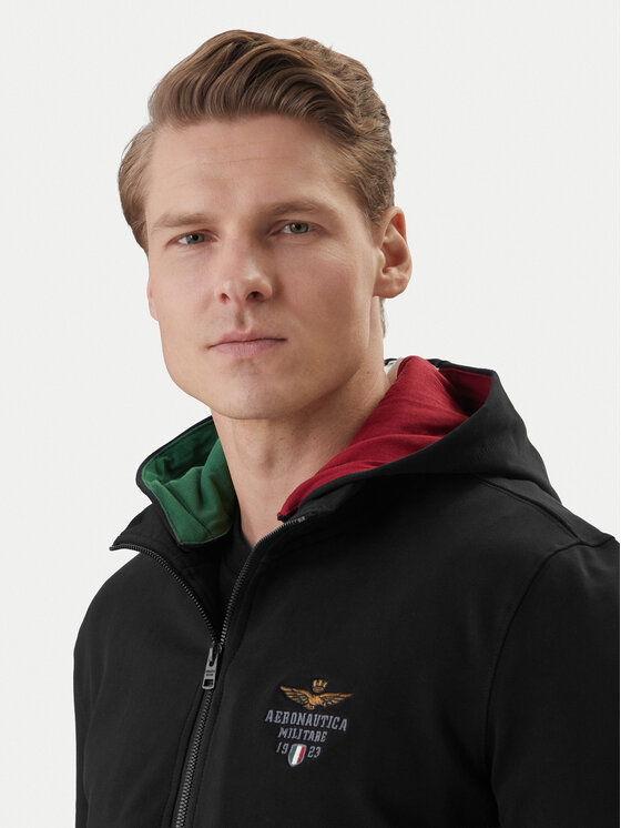 Aeronautica Militare Aeronautica Militare Trenerka 261TF0108UF00674 Crna Regular Fit