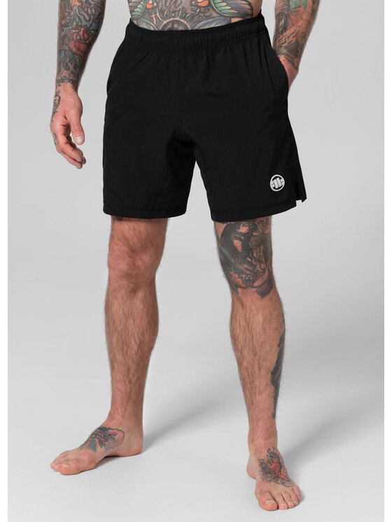 PITBULL PITBULL Szorty Spodenki Czarny Regular Fit