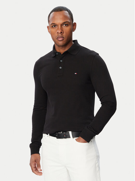 Tommy Hilfiger Tommy Hilfiger Polo 1985 MW0MW20182 Μαύρο Regular Fit