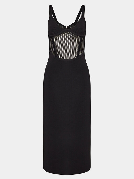 PINKO Pinko Koktejlové šaty Vision 103757 A1Y7 Černá Bodycon Fit
