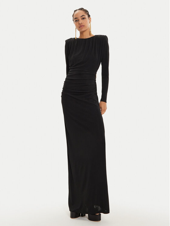 Fracomina Rochie de zi FQ24WD3008W62601 Negru Regular Fit