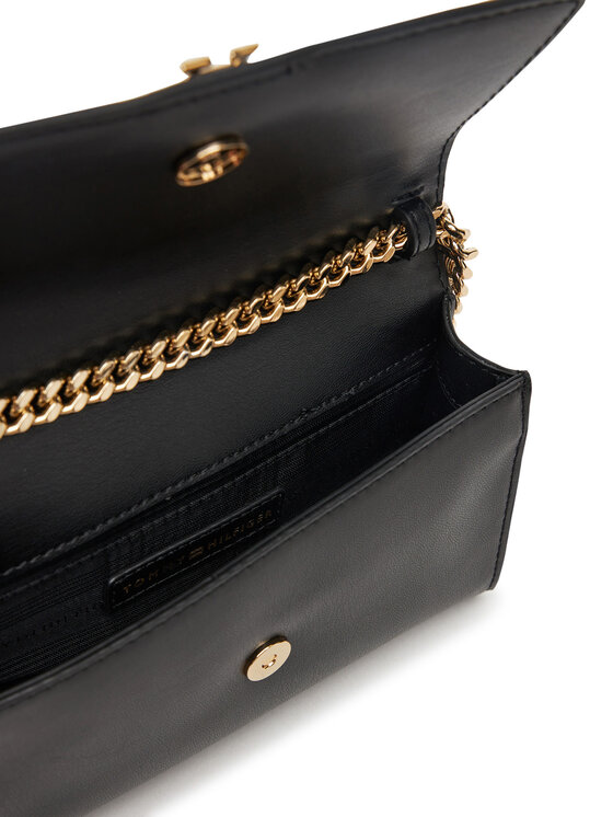 Tommy Hilfiger Tommy Hilfiger Torbica Th Heritage Mini Crossover Chain AW0AW17222 Crna