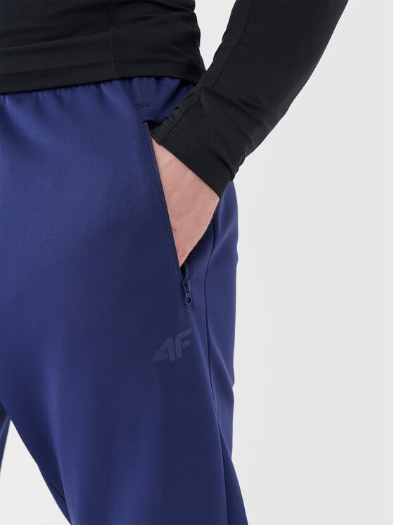 4F 4F Pantaloni di tessuto 4FWSS25TFTRM0836-30S Blu Regular Fit