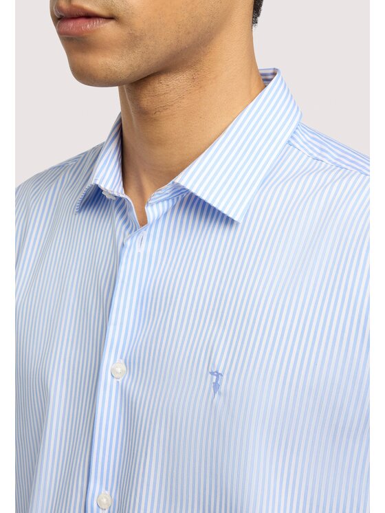 Trussardi Trussardi Koszula 5007N000055N0R4 Turkusowy Regular Fit