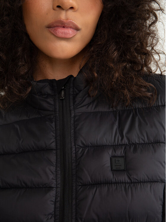 BIG STAR BIG STAR Bezrękawnik TRINOE_906_130 Czarny Basic Fit