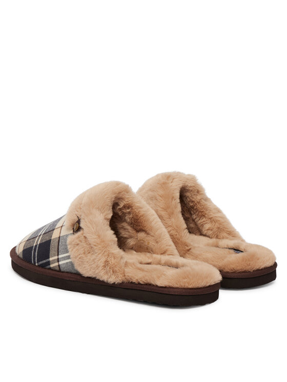 Barbour Barbour Пантофи ClaudiaTartanSlipper LSL0036TN26 Кафяв