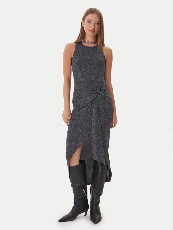 Patrizia Pepe Patrizia Pepe Коктейлна рокля 2A2990/J340-K478 Черен Regular Fit