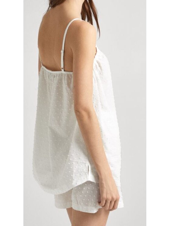 Pepe Jeans Pepe Jeans Top PLU20045 800 Bílá Regular Fit