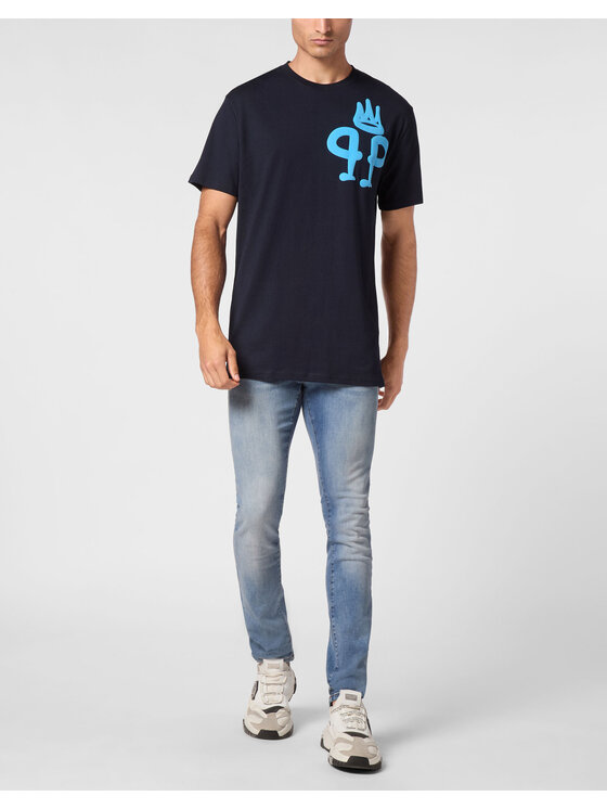 PHILIPP PLEIN PHILIPP PLEIN T-Shirt 9417 Světle modrá Regular Fit