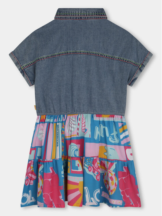 Billieblush Billieblush Džínové šaty U20181 Barevná Regular Fit