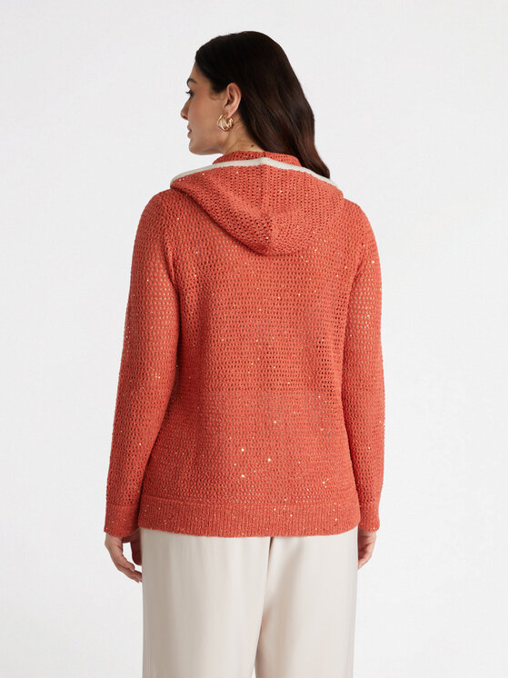 Fiorella Rubino Fiorella Rubino Cardigan M513L007882N026 Arancione Regular Fit