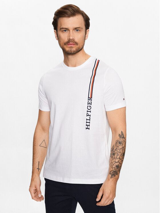 Tommy Hilfiger TShirt MW0MW32118 Weiß Regular Fit Modivo.de