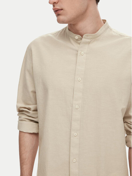 Selected Homme Selected Homme Cămașă New Linen 16079054 Bej Regular Fit