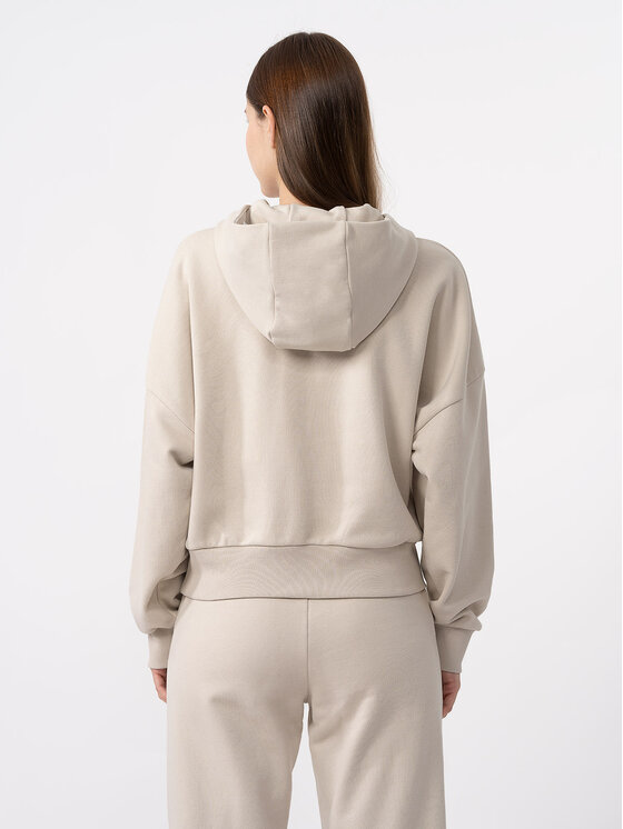 4F 4F Sweatshirt 4FAW23TSWSF0717 Beige Regular Fit