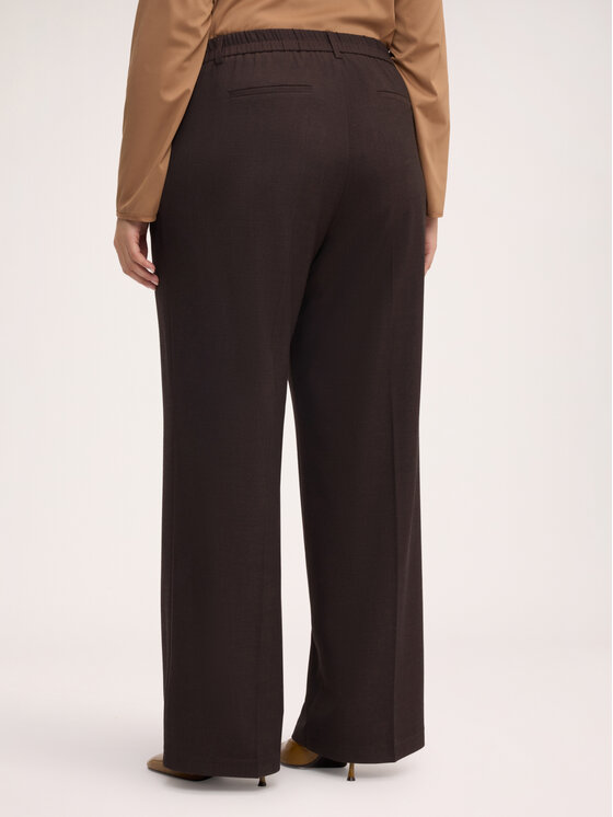 Fiorella Rubino Fiorella Rubino Spodnie materiałowe P085T005509N022 Brązowy Flared Fit