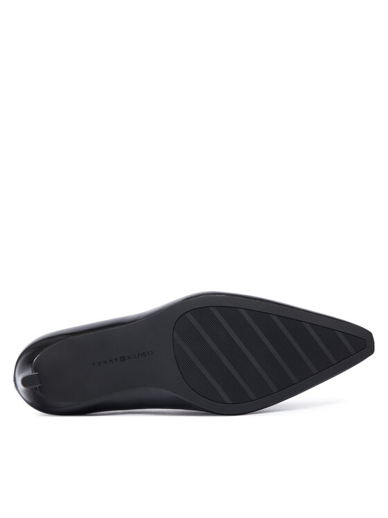 Tommy Hilfiger Tommy Hilfiger Aukštakulniai Squared Toe High Heel Lth Pump FW0FW09510 Juoda