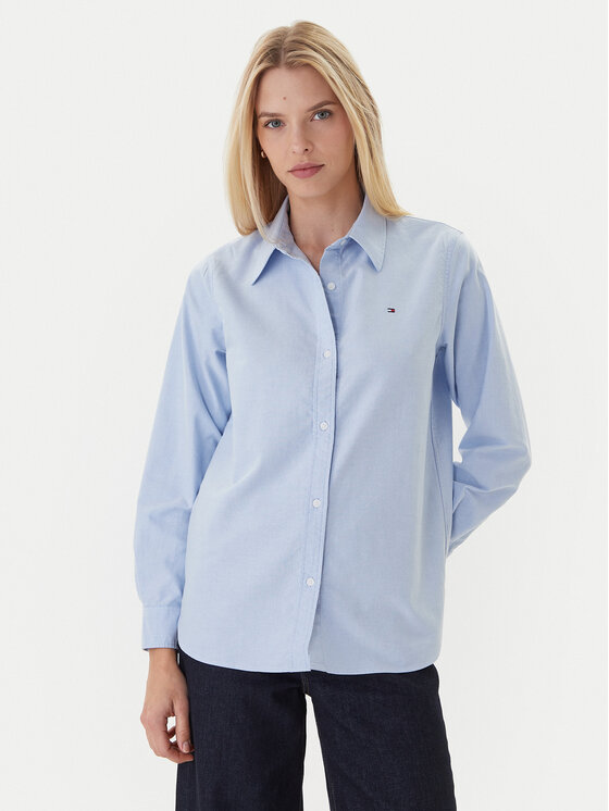 Tommy Hilfiger Tommy Hilfiger Πουκάμισο WW0WW46111 Γαλάζιο Relaxed Fit