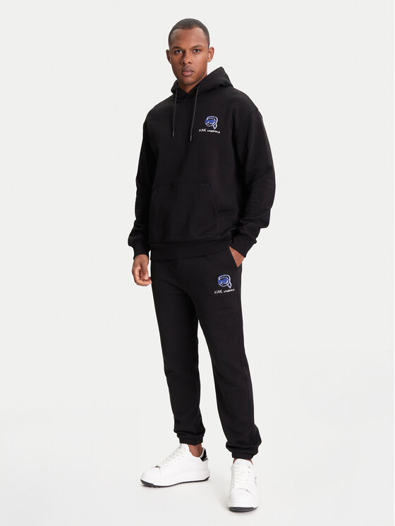 KARL LAGERFELD KARL LAGERFELD Долнище анцуг 705113 553904 Черен Loose Fit