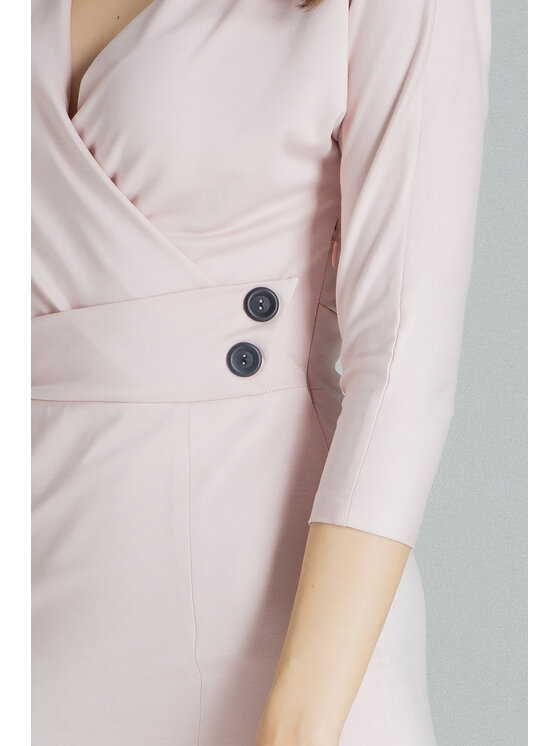 Lenitif Lenitif Vestito L086 Rosa Regular Fit