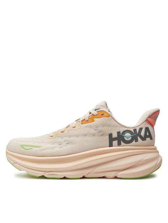 Hoka Hoka Παπούτσια για Τρέξιμο Clifton 9 1127896 Μπεζ