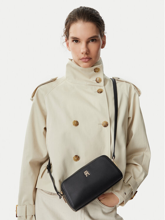 Tommy Hilfiger Geantă Th Grace Camera Bag AW0AW18863 Negru