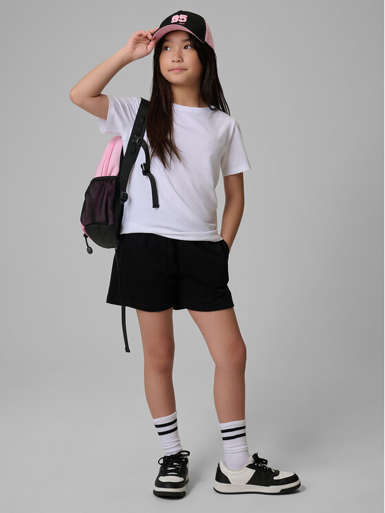 4F 4F Szorty sportowe BASIC+ Czarny Regular Fit