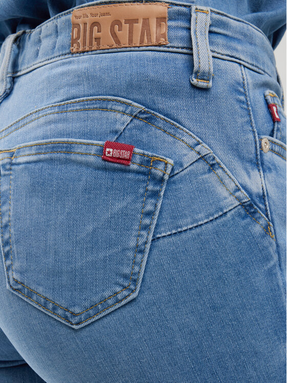 BIG STAR BIG STAR Jeansy MELINDA HIGH WAIST Niebieski Skinny Fit