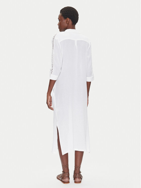Iconique Iconique Vestito chemisier IC25-111 Bianco Regular Fit