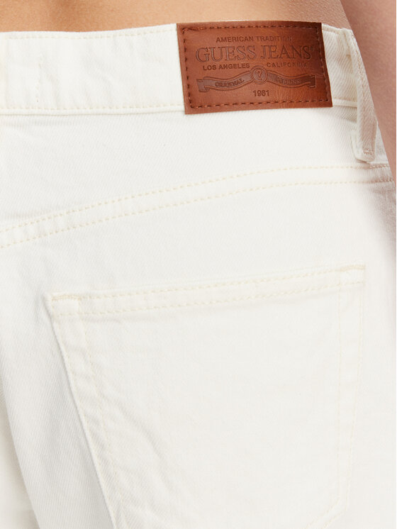 Guess Jeans Guess Jeans Džinsai W5GA0D D5M62 Balta Skinny Fit