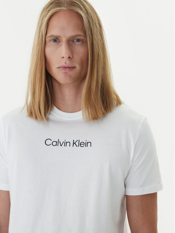 Calvin Klein Calvin Klein Tricou Logo 30s LV04LD230G Alb Relaxed Fit