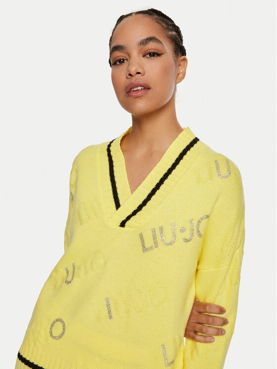 Liu Jo Liu Jo Sweater TF4169 MS55L Sárga Regular Fit