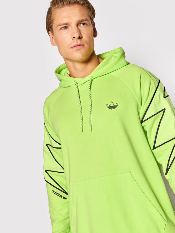 Adidas neon green sweatshirt hotsell