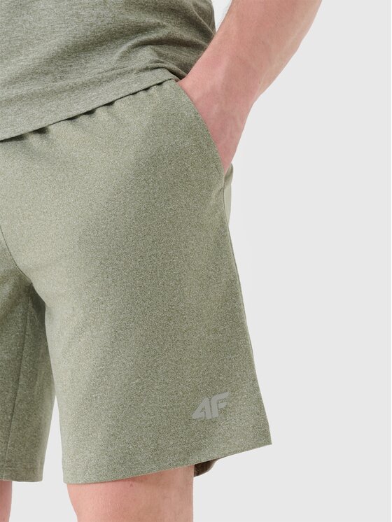 4F 4F Pantaloncini sportivi 4FWSS25TFSHM0911-44M Verde Regular Fit