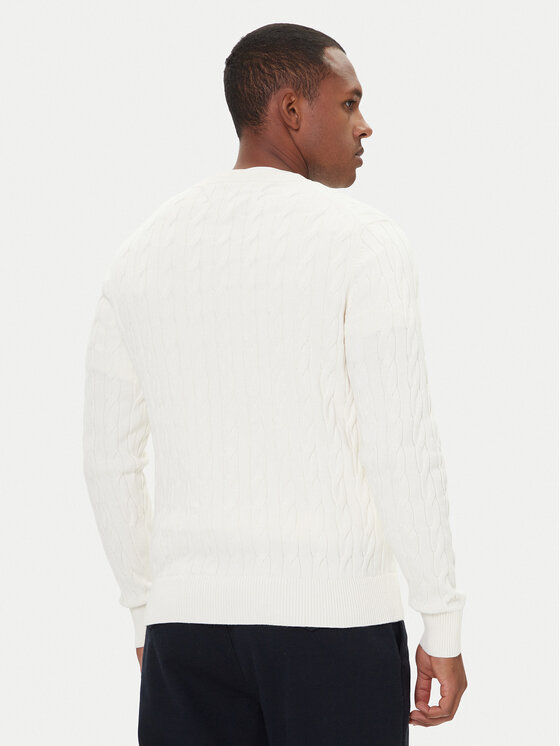 Tommy Hilfiger Tommy Hilfiger Sveter MW0MW33132 Écru Regular Fit