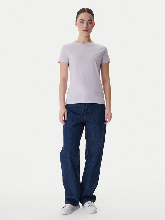BOSS BOSS T-Shirt C_Esogo_1 50506973 Fioletowy Slim Fit