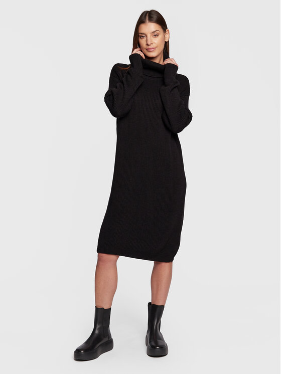 United Colors Of Benetton Robe en tricot 107NDV00L Noir Regular