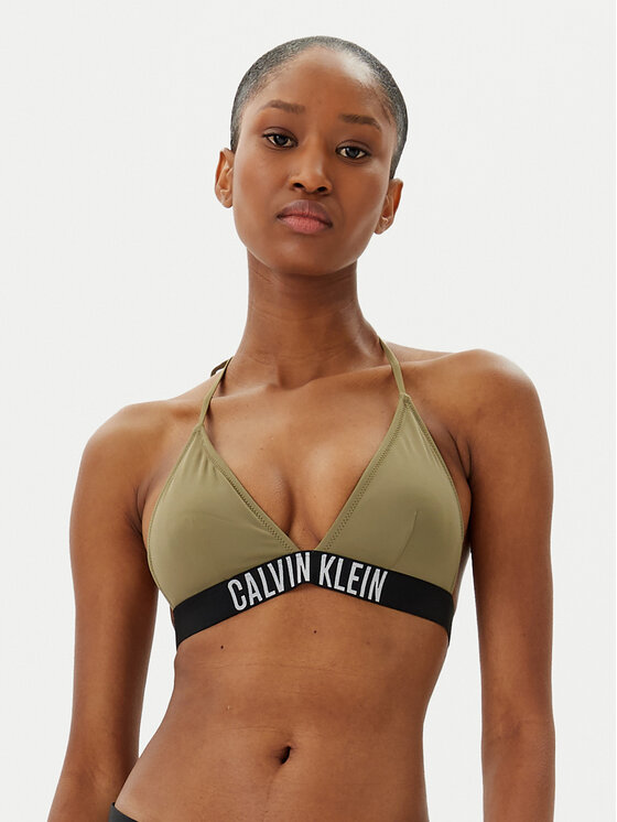 Calvin Klein Swimwear Calvin Klein Swimwear Bikini pezzo sopra KW0KW02854 Verde